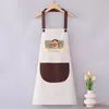 Delantal de Cocina para el Hogar con Estampado de Logo de Moda, Dibujos Animados, Impermeable y Resistente al Aceite, Delantal Especial para Catering, Trabajo, Cocina