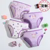Roupa Íntima Infantil de Algodão Estampa de Desenho Roupa Íntima para Meninas Confortável para Crianças Pequenas e Maiores Cuecas para Bebês Processamento e Personalização