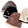 Gorro holgado con estampado de estrellas estilo coreano, cálido para otoño e invierno, para mujer, casual de verano, turbante fino, adelgazante de cara, gorro para el frío