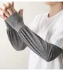 Manga de Hielo Tipo Tablero Grande para Hombres y Mujeres de Seda de Hielo para Exteriores Ciclismo Protección Solar UV Transpirable Delgada Moderna Protección Solar