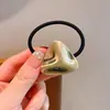 Novos Acessórios de Cabelo Estilo Minimalista e Cool, Elásticos de Cabelo com Design Versátil, Pequenos Elásticos, Prendedores de Rabo de Cavalo Geométricos de Metal