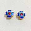Contas de lótus cloisonne de óleo de embrião de cobre de alta retenção de cor contas soltas pulseira faça você mesmo borla acessórios de joias para pendurar em carro contas