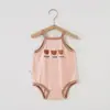 Mameluco de Verano sin Mangas para Bebé Niña con Protección para la Barriga, Traje de Una Pieza Delgado Triangular para Gateo de Recién Nacidos