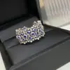 Anillo trenzado de encaje medieval cepillado para nuevos productos transfronterizos Versa, anillo trenzado elegante de imitación de gema microincrustada de lujo ligero