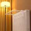 Secador de Ropa para Radiador, Estante de Almacenamiento Encima del Radiador, Artefacto para Secar Ropa, Toallero para Baño y WC, Estante Plegable
