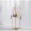 Estante de Exhibición, Perchero Dorado, Estante de Hierro Forjado de Pie para Ropa Infantil, Barra Colgante para Ropa de Mujer, Perchero para Vestidos de Novia, Estante de Ángulo de Acero