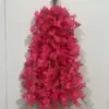 Pétalos Cifrados Glicina Simulada Flor de Seda Vid Colgante Diseño de Escena de Boda Materiales Florales Decorativos Comerciales para Exterior