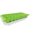 Suministro directo de fábrica Cubo de Hielo 16 cavidades moldeador de hielo grande caja de hielo de plástico molde para cubos de hielo cuadrados con tapa 4 colores fácil desmoldeo