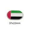 Insígnia de metal com bandeira dos Emirados Árabes Unidos transfronteiriça acessórios de vestuário presentes adesivos para celular fabricantes de origem atacado personalização