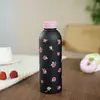 Taza térmica para hombres y mujeres, elegante, para deportes y uso al aire libre, taza de agua fría portátil de acero inoxidable, juego en caja de regalo con estampado