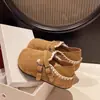 Sandálias Birkenstock com Bico Redondo para Mulheres, Estilo Popular de Influenciadores, Design de Floresta, Sapatilhas Femininas Versáteis e Confortáveis, Novidade para Primavera e Outono 2025