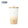 Tyeso Nueva Taishuo Taza de Café Taza Térmica con Popote en Forma de Diamante Taza de Agua para Niñas de Apariencia Elegante Gran Capacidad Taza para Coche