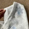 Diseño único, bordado de copo de nieve, sudadera con capucha unisex, estilo casual retro americano, perfecta para parejas
