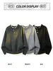 Suéter falso de duas peças com gola henley vermelha para homens, design espessado para o inverno, malha emendada, camiseta de manga longa para usar por baixo