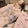 Pendientes Europeos y Americanos de Moda Chapados en Plata de Ley S925 con Serpiente de Diamante Incrustada para Mujer, Pulsera Personalizada Resistente de Moda Chapada en Oro con Circonita