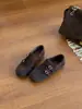 2026 Nuevos Mocasines Versátiles Casuales Punta Cuadrada Slip-on Hebilla Otoño/Invierno Retro Zapatos Birkenstock para Mujer Lana de Ballet