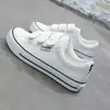 Zapatos de lona slip-on blancos con grulla de almohada para mujer, zapatos cómodos, zapatos de tela old Beijing de suela plana, tenis transpirables, zapatos casuales totalmente negros