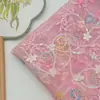Bordado de Lentejuelas en Malla, Tela Bordada con Lentejuelas Iridiscentes, Tela de Malla Bordada Hecha a Mano para Vestido Hanfu