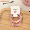 Nuevo Scrunchie de Cuerda de Teléfono Dulce y Femenino, Cuerda para el Cabello Simple Versátil, Accesorio Elegante para Cola de Caballo, Venta al por Mayor