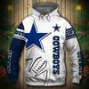 Sudadera con Capucha para Hombre 2025 Nueva Europea y Americana Transfronteriza Equipo de Fútbol NFL Impresión Digital 3D Sudadera con Capucha