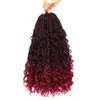 Cabelo para Crochê de Dreadlocks Africanos Trança de Três Fios Fly 14 polegadas Peruca de Fibra Química Europeia e Americana Box Braids Goddess