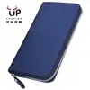 Nueva cartera larga de hombre estilo japonés transfronteriza piel genuina simple cremallera clutch antirrobo cepillado piel de vaca paño de la riqueza para hombre