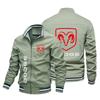 Chaqueta casual deportiva de béisbol de primavera y otoño para comercio exterior, carretera, transfronteriza, rara, con logo de coche nuevo, impresión 3D, para hombre, cuello alto, cierre de cremallera