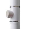 Codo en T de Conexión Rápida para Tubería de Drenaje de PVC para Reparación de Fugas, 50/75/110/160 mm, Codo en T Abierto para Reparación de Emergencia, Conector en T Reductor