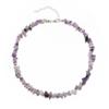 Collar de grava irregular con joyas transfronterizas europeas y americanas, cadena de clavícula de cristal rosa y cristal negro de forma especial, collar informal combinable