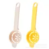 Separador de clara de huevo de mango largo transfronterizo, separador de yema de huevo de plástico, herramienta para hornear, colador de huevo de plástico en stock
