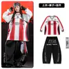 Ropa de Street Dance para Niños Ropa Hip Hop de Moda para Niños Rayas Rojas y Blancas 03 Conjunto de Ropa de Baile Traje de Presentación para Niñas Niños