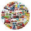 60 Novos Adesivos de Trem Desenho Animado Trem Grafite Mala Copo d'Água Caderno Adesivos Infantis Atacado