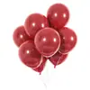 Balões Garnet Vermelho Tendência 10 polegadas Atacado para Decorações de Casamento e Festa de Aniversário, Balões Ruby Vermelho Camada Única Fosco 2.2g