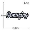 Patches de Letras Autoadesivos Sem Costura Tendência Emblemas Redondos Marca Registrada Carimbos de Computador Adesivos de Tecido Bordados Adesivos Decorativos para Roupas