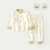 Conjunto de dos piezas de ropa de otoño para bebé, ropa interior para niños de primavera y otoño, algodón puro, ropa interior básica para bebés niños y niñas, pijamas para otoño e invierno