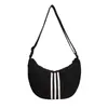 Bolsa de Tecido de Nylon para Mulheres, Grande Capacidade, Novo Modelo 2026, Design de Nicho, Bolsa de Ombro Único Transversal, Bolsa Trendy de Axila Estilo Bolinho