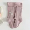 Nuevas Medias para Niñas de Primavera y Otoño con Diamantes Brillantes y Diseño de Cielo Estrellado, Versátiles para Usar al Aire Libre, Patrón de Corazón Doble, Pantalones Ajustados para Niñas Jóvenes