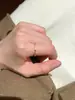 Anillo Popular de Alambre Azul Turquesa de Xiaohongshu para Mujer, Nuevo Diseño de Nicho, Versátil, Anillo Abierto Simple y Elegante para Mujer
