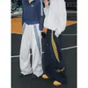 Pantalones de chándal retro americanos talla grande 150 kg para hombre y mujer, finos para primavera y otoño, rectos, holgados, casuales, versátiles, pantalones deportivos