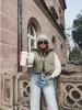 Comercio Exterior Transfronterizo Spot 2025 Estilo Europeo y Americano Nuevo Moda Otoño Chaleco de Algodón Doble Cara Chaleco de Mujer