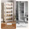 Estante Transparente Acrílico Display Cabinet Estante Narrow Cabinet Storage Rack Floor Storage Cabinet Sala de Estar Estante à prova de poeira