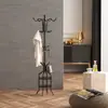 Perchero de Metal con Base de Mármol para Ropa, Habitación, Colgador Vertical para Ropa, Estante de Almacenamiento tipo Bolsa para Colgar Ropa en Casa