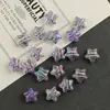 Cuentas Acrílicas Pequeñas Sueltas de Color Galvanizado con Diseño de Onda de Agua Tridimensional y Estrella para Cadena de Teléfono Móvil Hecha a Mano DIY, Accesorios de Joyería con Cuentas