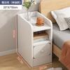 Mesa de Cabeceira pequena moderna minimalista quarto mesa de cabeceira estreito armário mesa de cabeceira armário de cabeceira aluguel doméstico prateleira de armazenamento de cabeceira