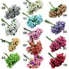 144/Paquete Perlas de Vidrio Simuladas de Bayas Pequeñas, Decoración para Caja de Dulces de Boda Guirnalda DIY Ramillete Flor de Muñeca Material
