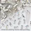 2.5*5mm Fundo Plano Retangular Diamante de Vidro para Nail Art Diamante de Formato Especial Joias para Nail Art Acessórios de Unha Vestíveis Diamante Atacado