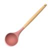 Amazon utensílios de cozinha conjunto de espátulas de silicone rosa ferramentas de cozinha cabo de madeira Espátula Silicone conjunto de utensílios de cozinha de 10 peças