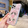 Nuevo Producto de Primavera Rosa Rosa Iphone16 Hermosa Funda para Teléfono Apple 17Pm Agujero Grande Espejo Cubierta Protectora