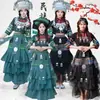 Traje de la etnia Zhuang de Guangxi para mujer, traje de actuación étnico minoritario Miao del 3 de marzo, traje de baile del festival de canciones para hombres Tujia