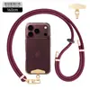 Cordón para teléfono móvil europeo y americano, ajustable, para montañismo, cuerda trenzada, para muñeca y cuello, antipérdida, accesorios al por mayor